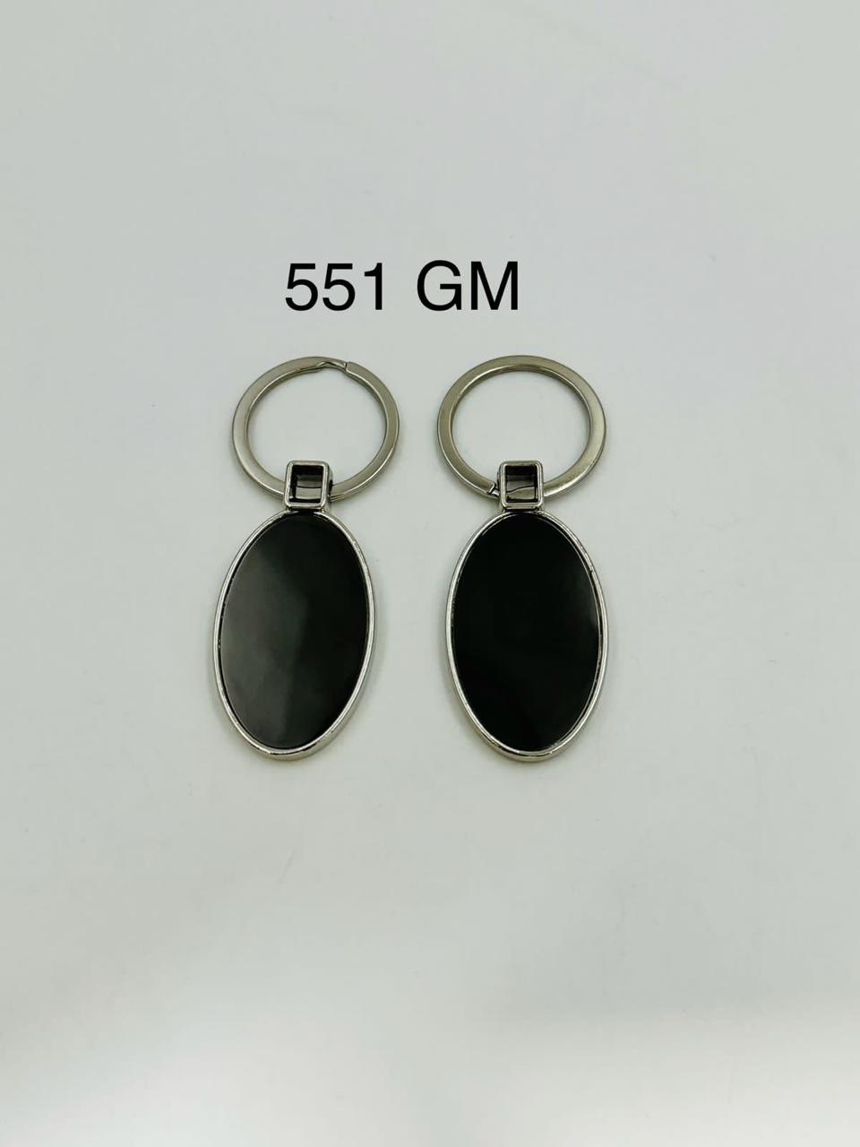 StyleNest - Black Oval Keychain